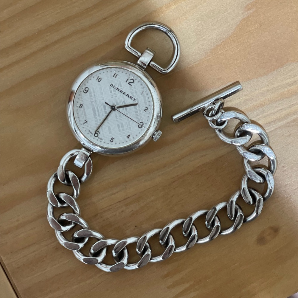 Stainless Steel Burberry Waterloo Chain Watch